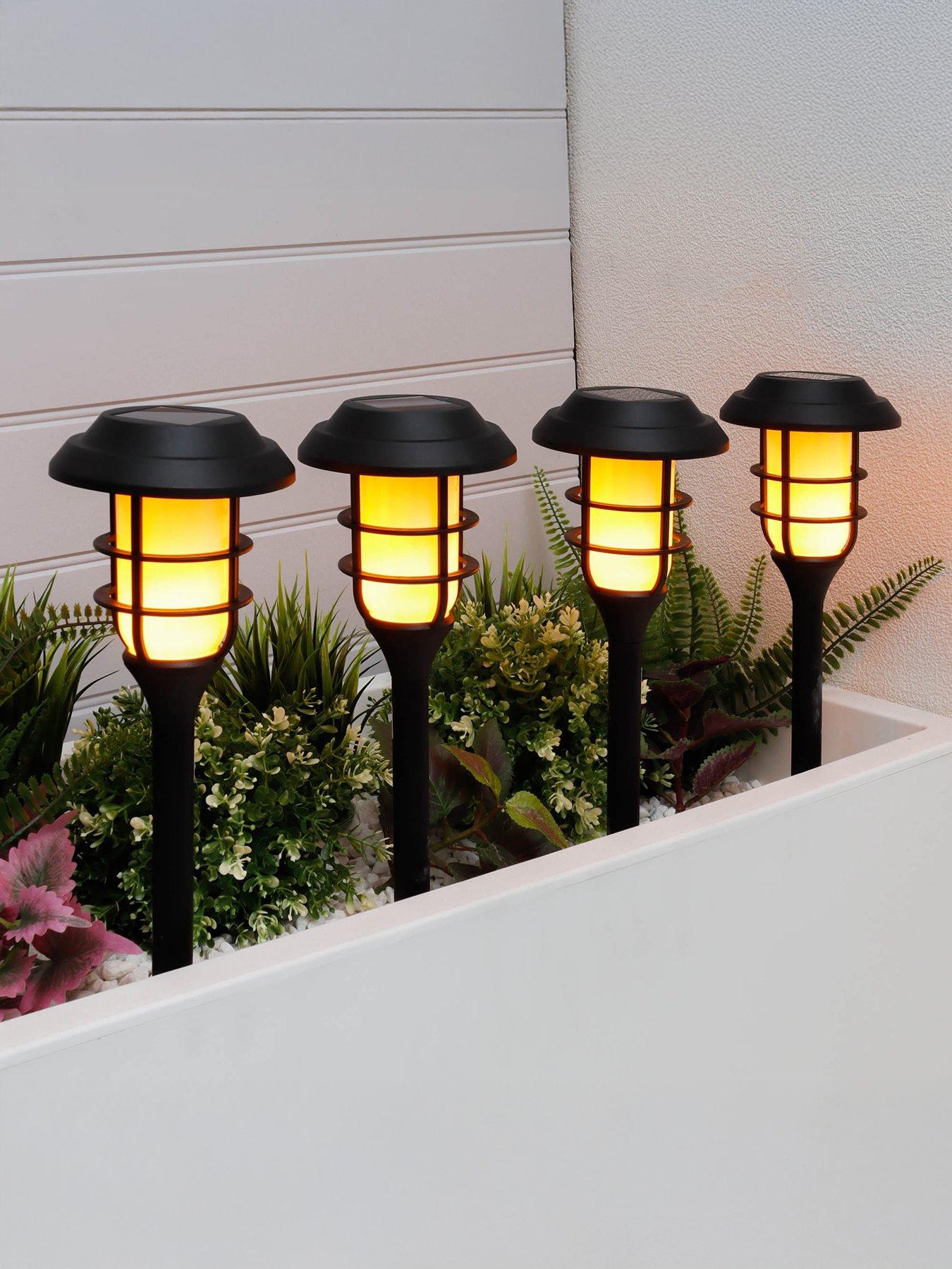 undefined Solar Stake Lights - Flame Effect LED