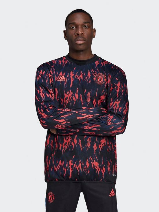 front image of adidas-manchester-united-pre-match-warm-top