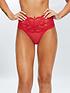  image of ann-summers-sexy-lacenbsphigh-waist-brazilian-red