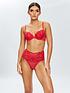  image of ann-summers-sexy-lacenbsphigh-waist-brazilian-red