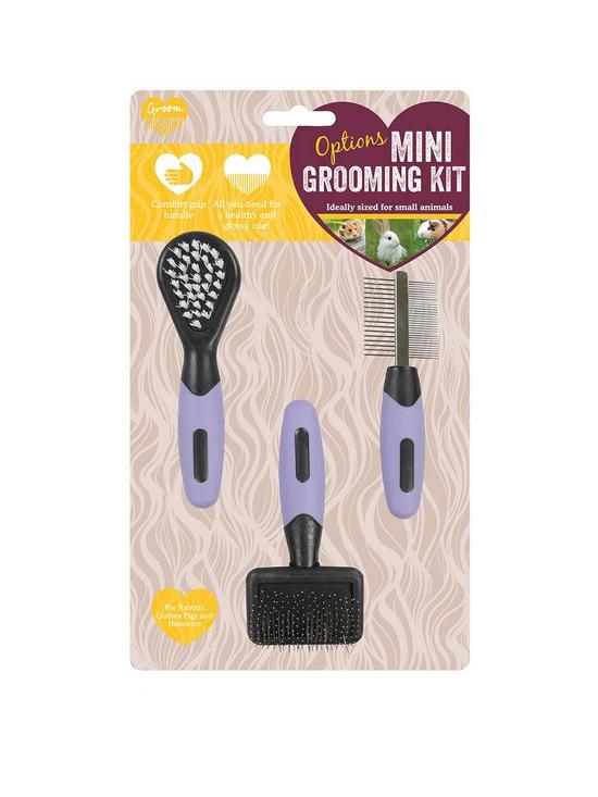 front image of rosewood-options-small-animal-mini-grooming-set