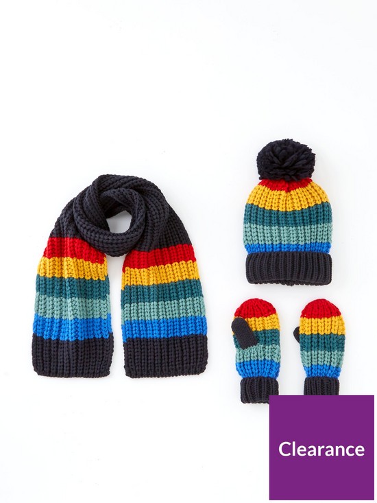 front image of v-by-very-younger-boy-rainbow-3-piece-set-navyrainbow-stripe