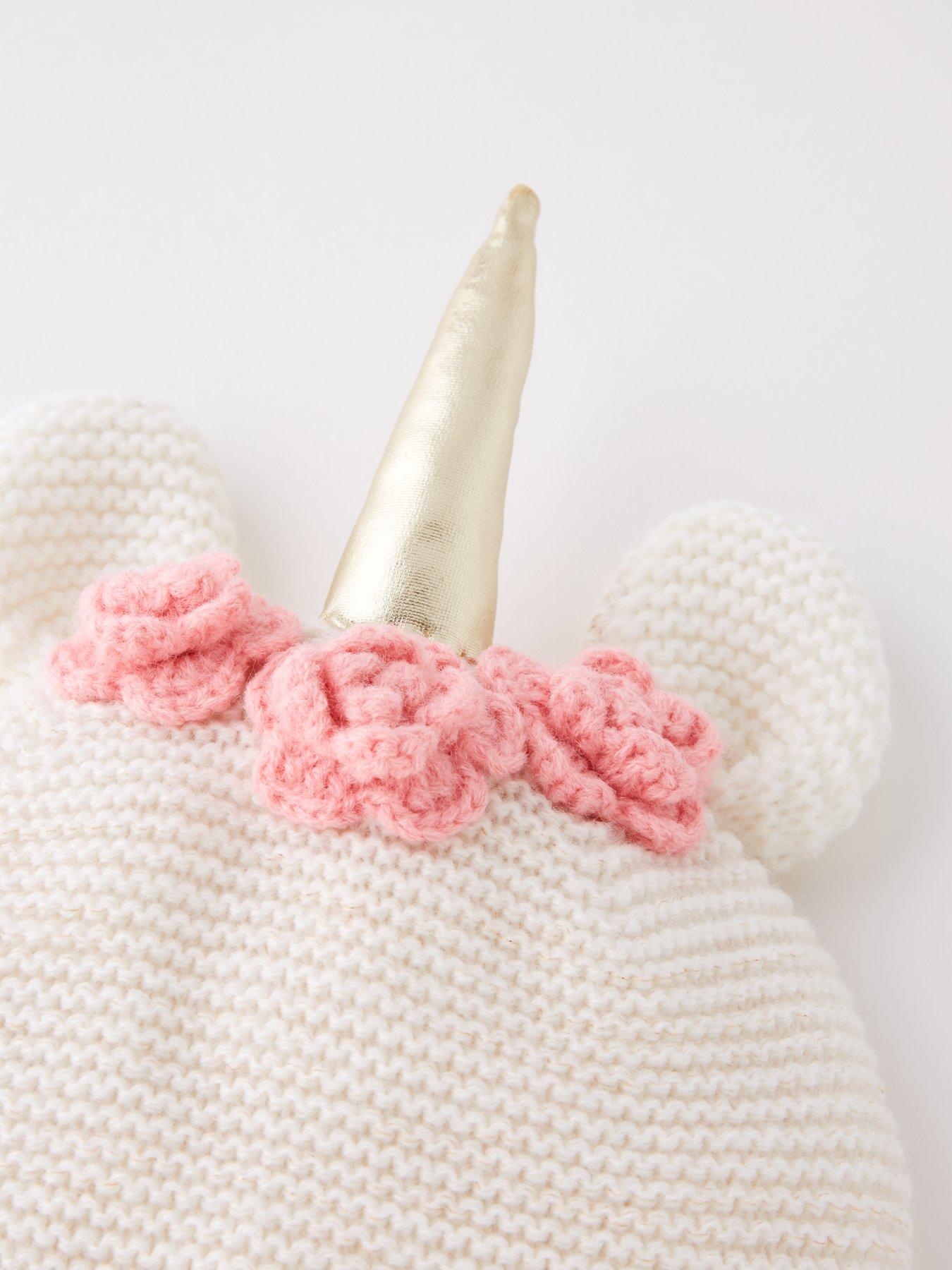back image of v-by-very-younger-girls-flower-unicorn-hat-cream