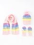 image of v-by-very-younger-girls-rainbow-3-piece-set-pinkrainbow-stripe