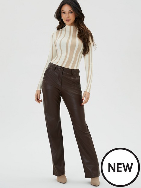 v-by-very-faux-leather-wide-leg-trouser-chocolate