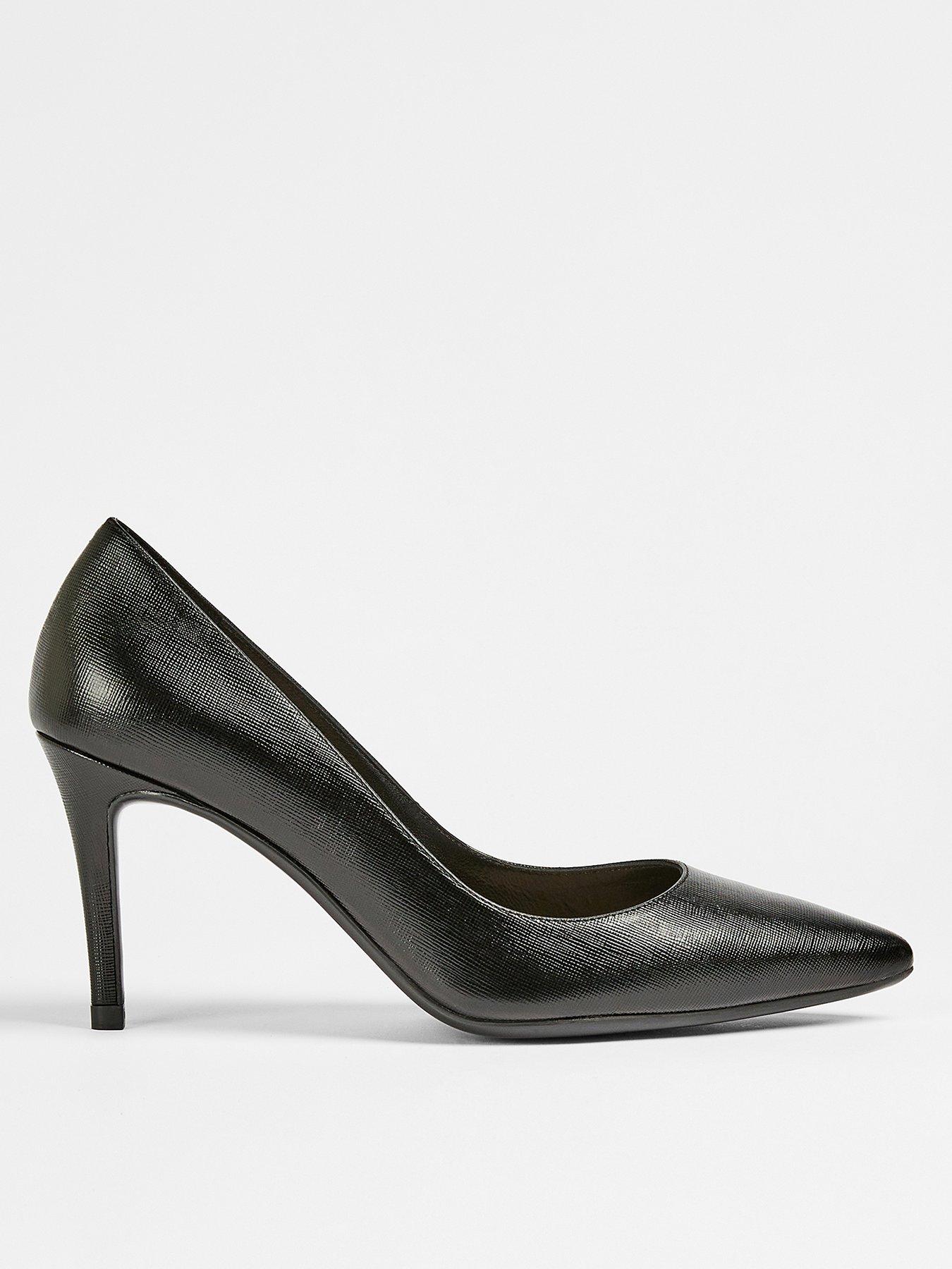  image of ted-baker-alysse-leather-85mm-court-shoe-black