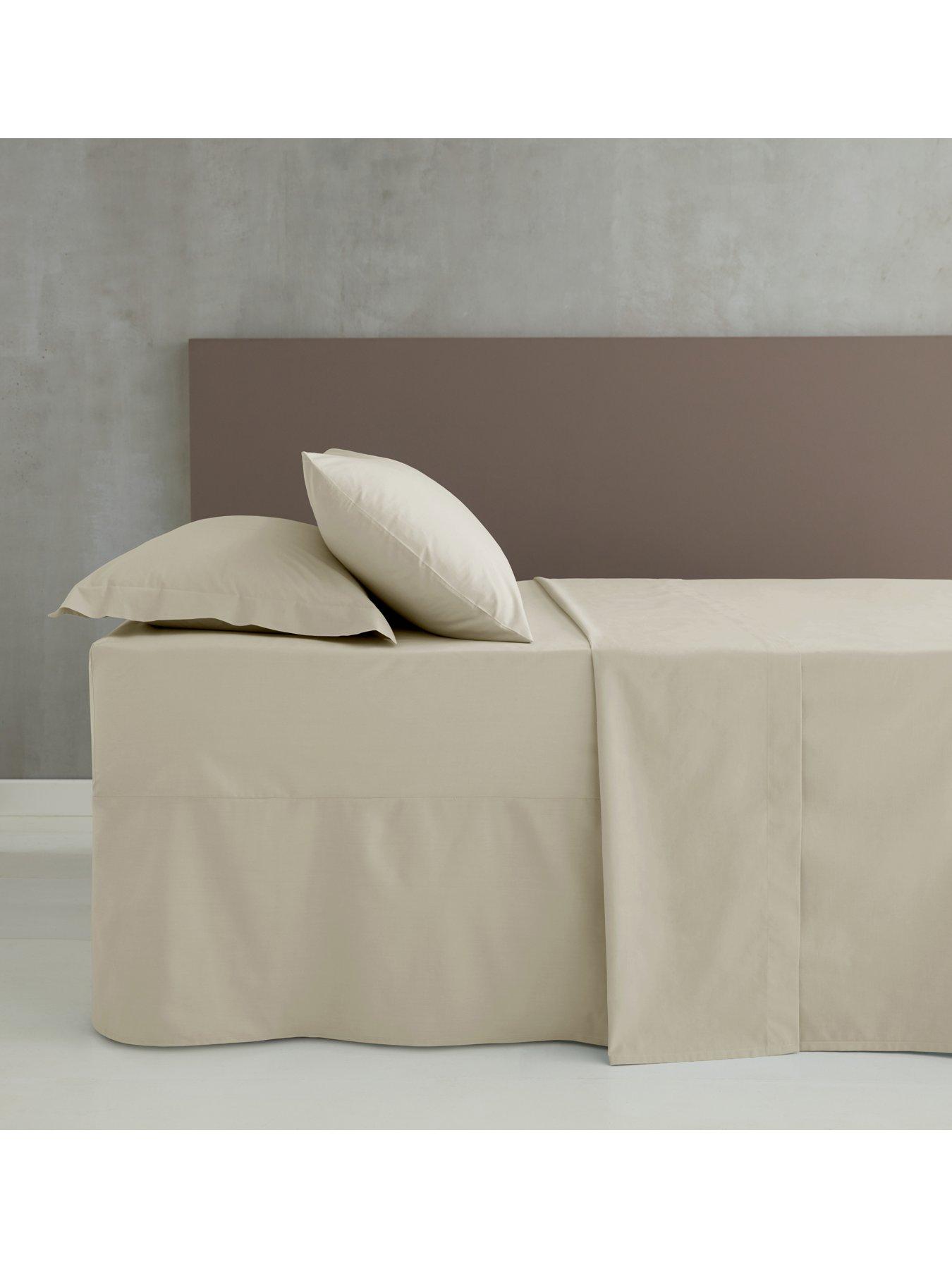 Details about   EXTRA DEEP 40cm 16" FITTED VALANCE SHEET PERCALE COTTON  FRILLED BASE 