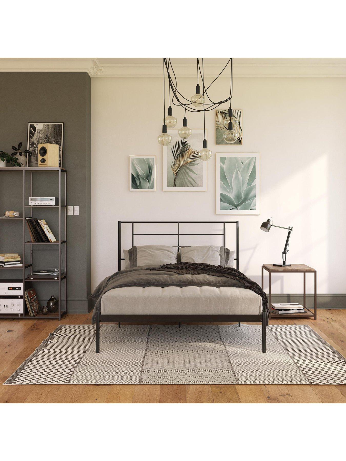  image of dorel-home-jensen-metal-single-bed