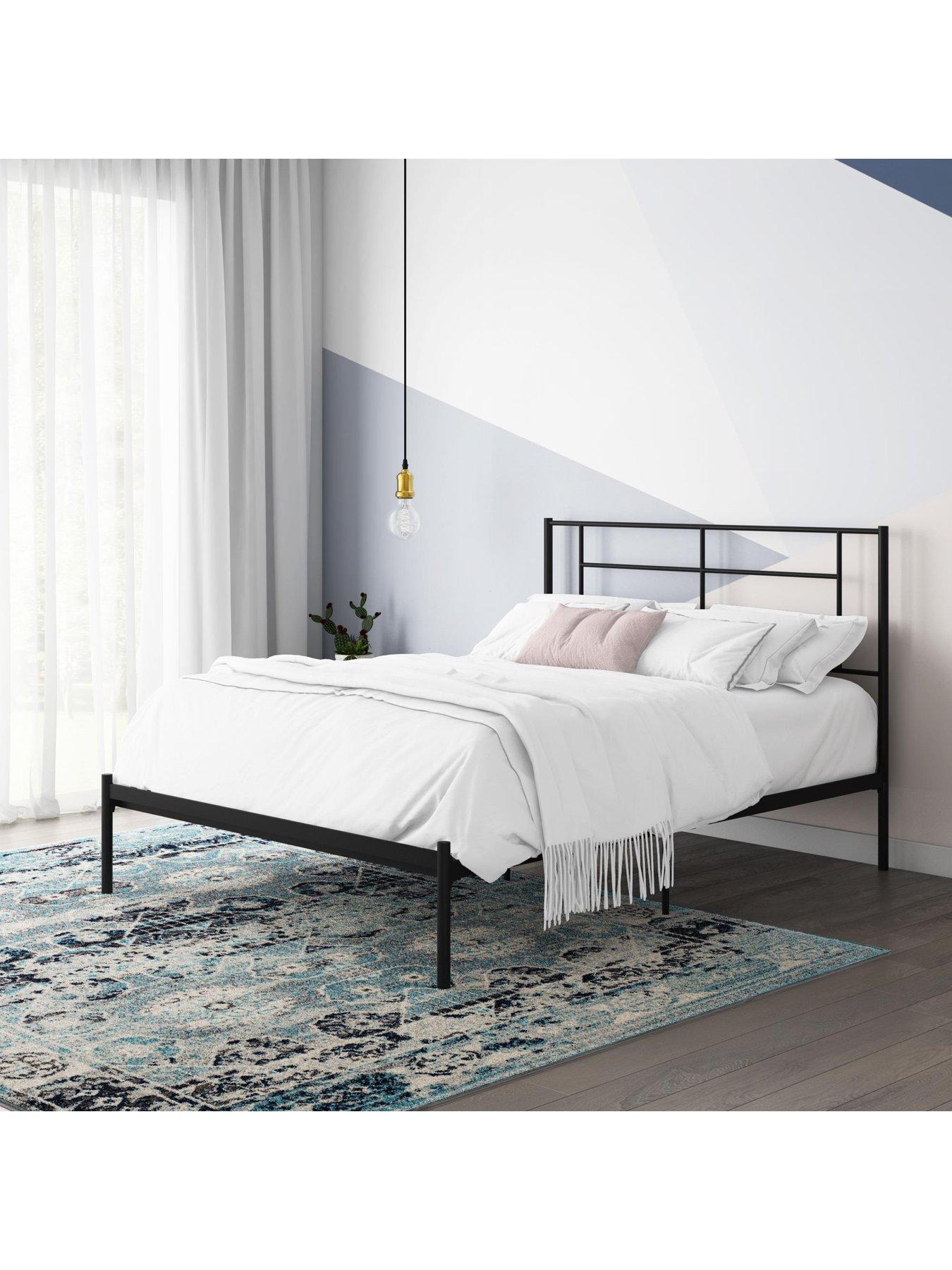  image of dorel-home-jensen-metal-single-bed
