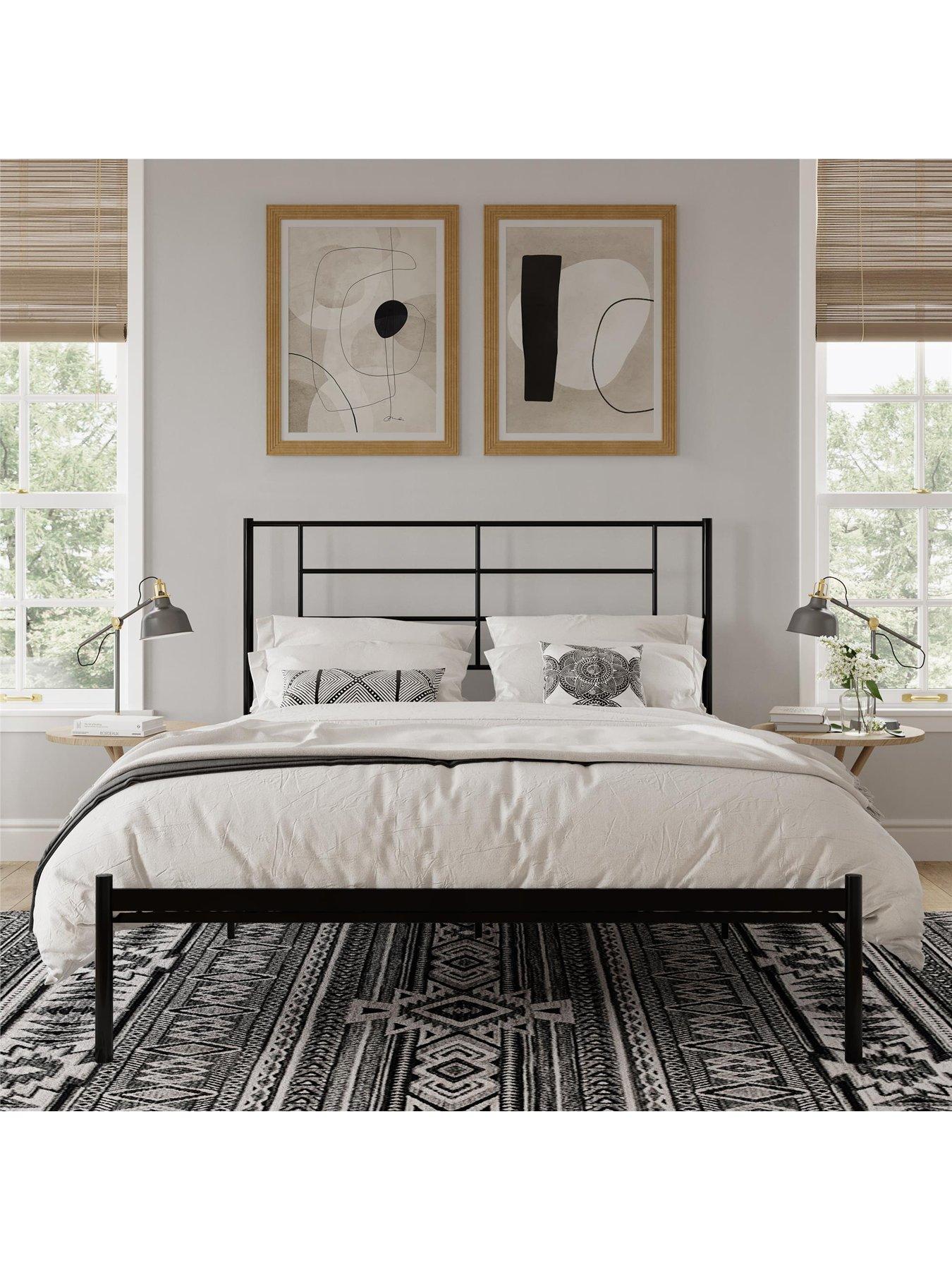  image of dorel-home-jensen-metal-single-bed