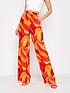 image of long-tall-sally-swirl-wide-leg-trouser-orange