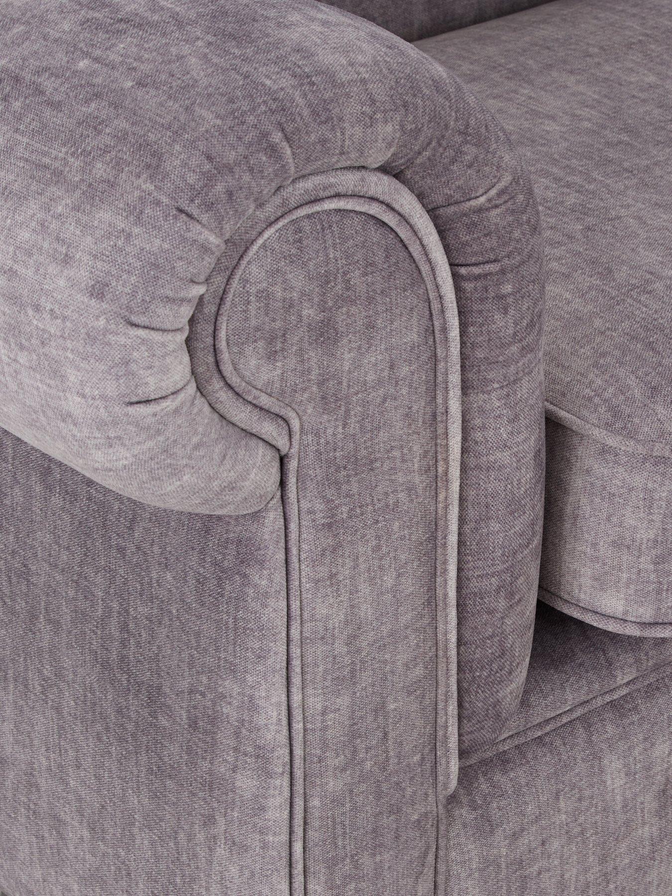 Image 4 of 7 of The Very Collection Laura Chesterfield&nbsp;Fabric 2 Seater Sofa - Grey&nbsp;- FSC&reg; Certified