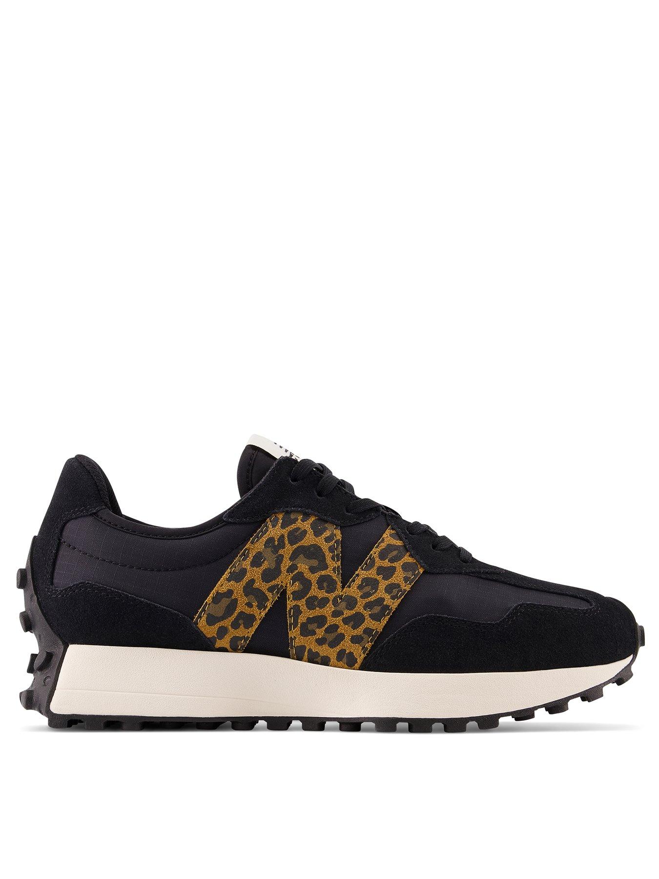 New Balance 327 Animal Print Trainers Black