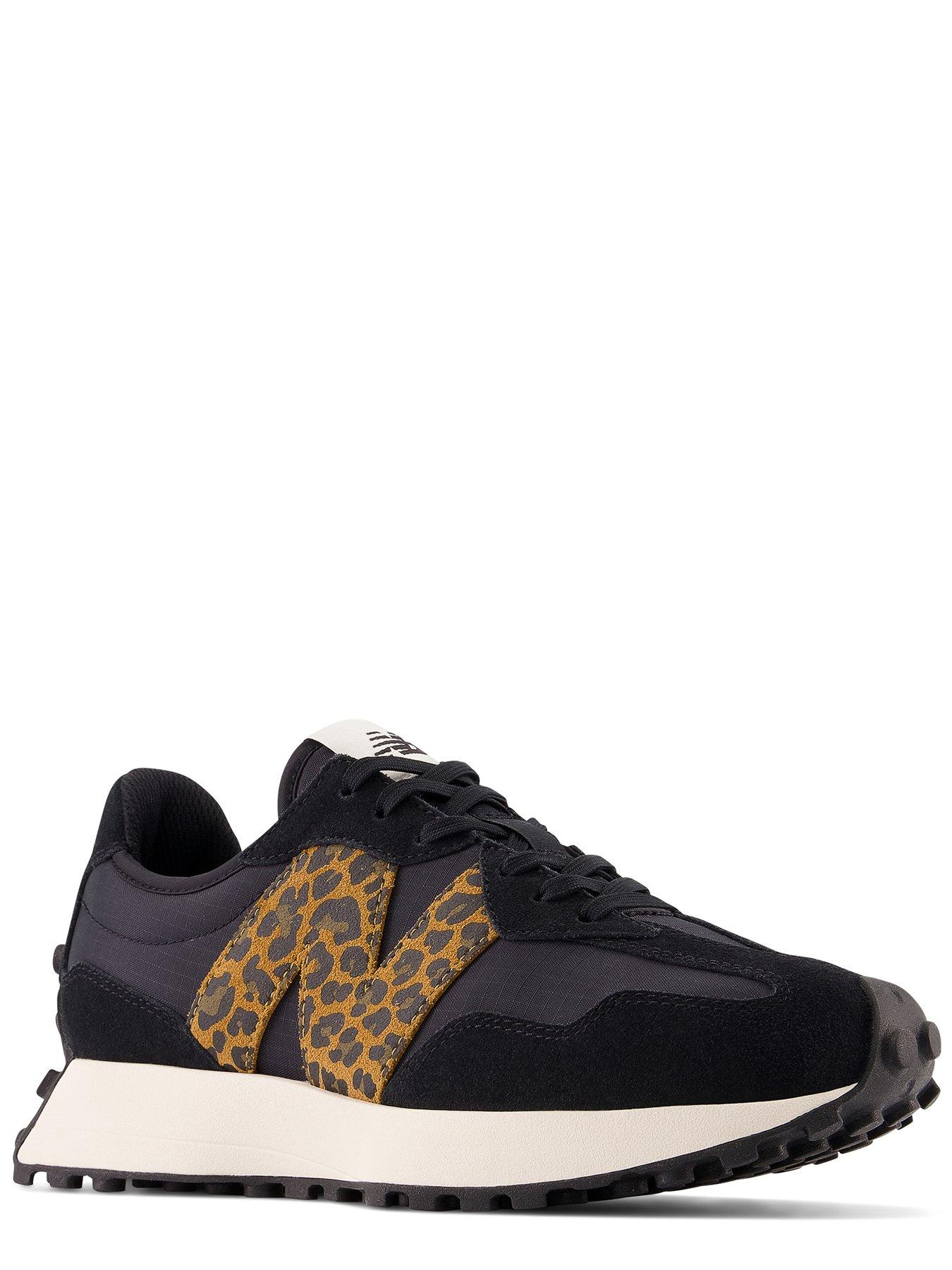 New Balance 327 Animal Print Trainers Black