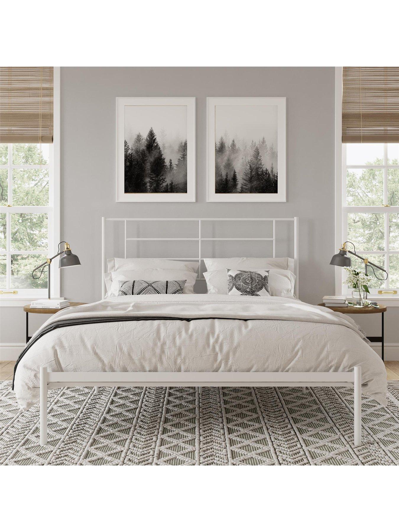  image of dorel-home-jensen-metal-single-bed