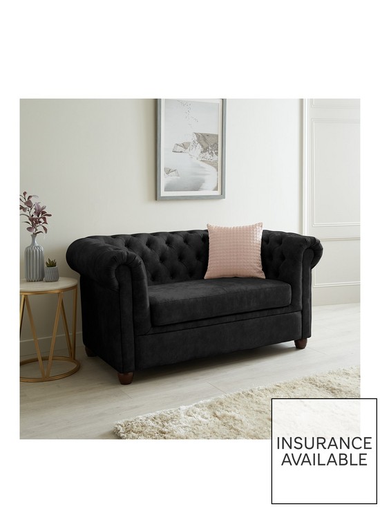 front image of very-home-chester-chesterfieldnbspleather-look-2-seater-sofa-black