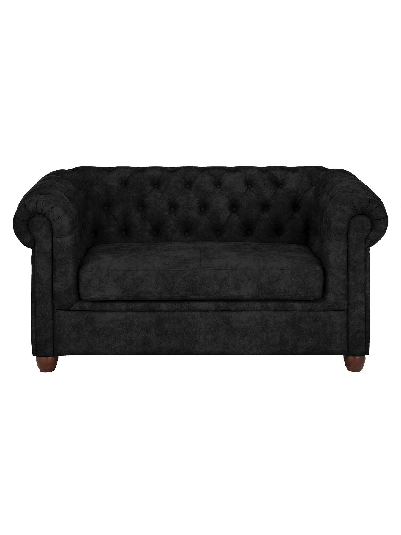 stillFront image of very-home-chester-chesterfieldnbspleather-look-2-seater-sofa-black