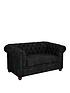  image of very-home-chester-chesterfieldnbspleather-look-2-seater-sofa-black