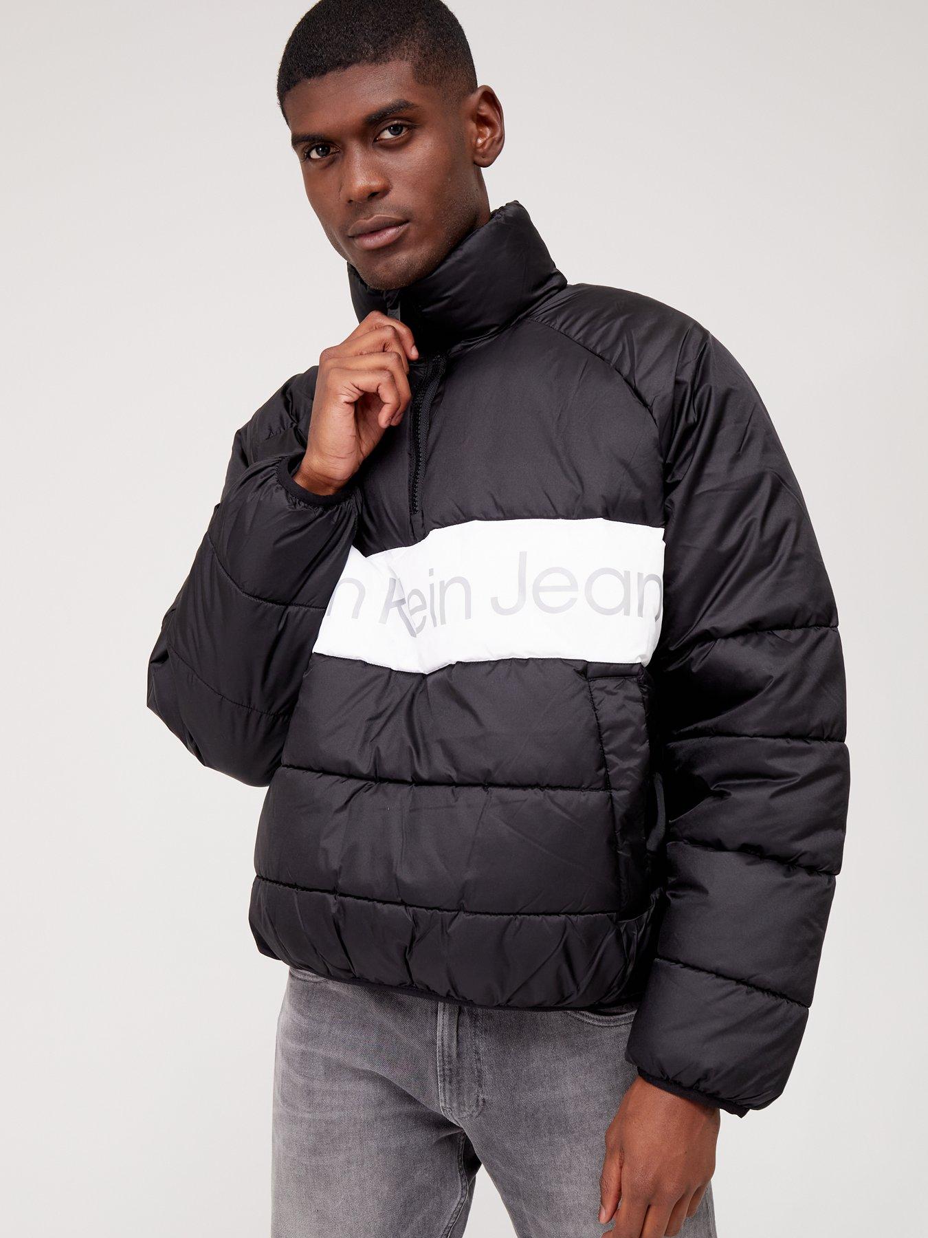 Calvin klein institutional deals logo popover jacket