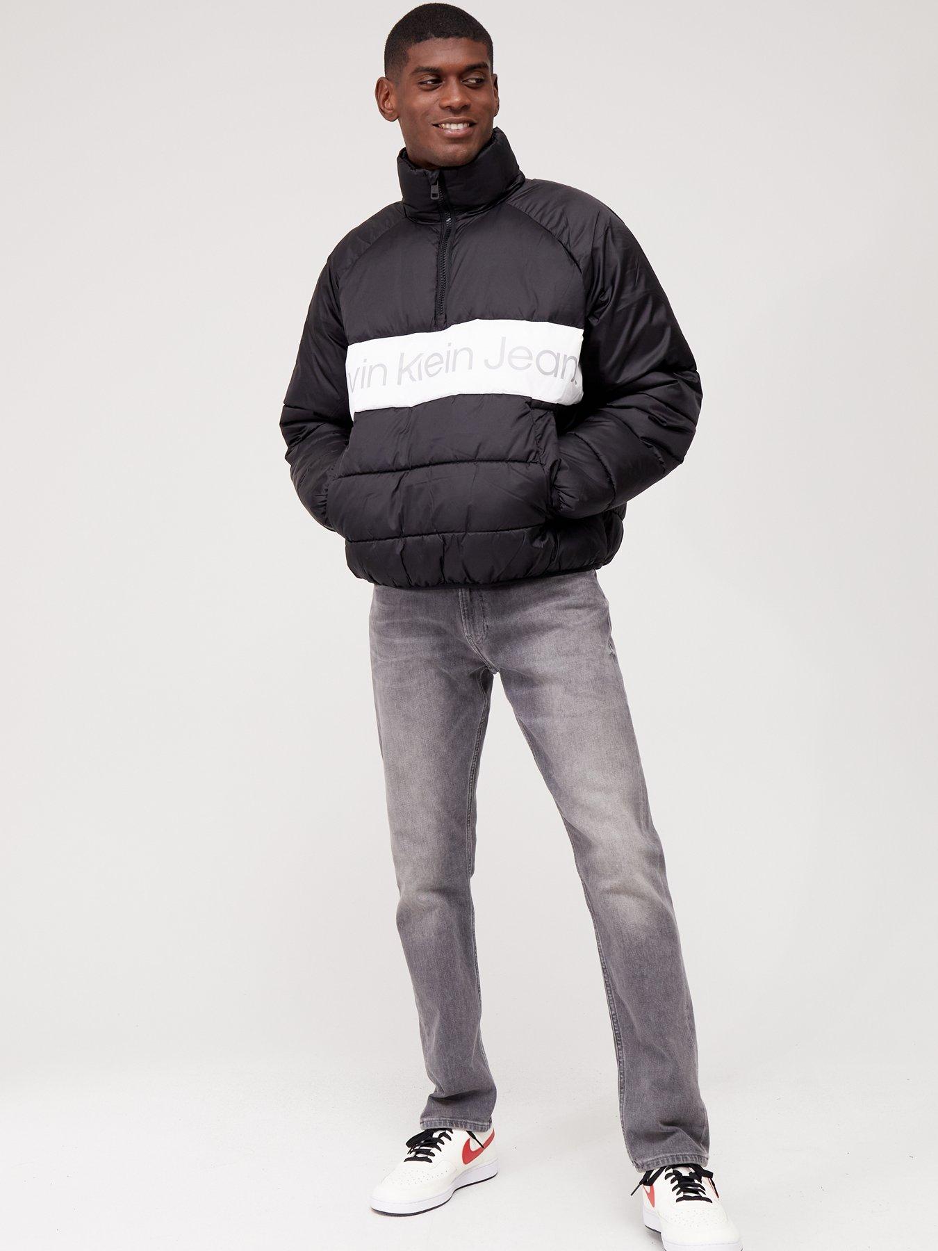 Calvin klein institutional logo clearance popover jacket