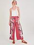  image of monsoon-garnet-placement-scarf-print-trousers