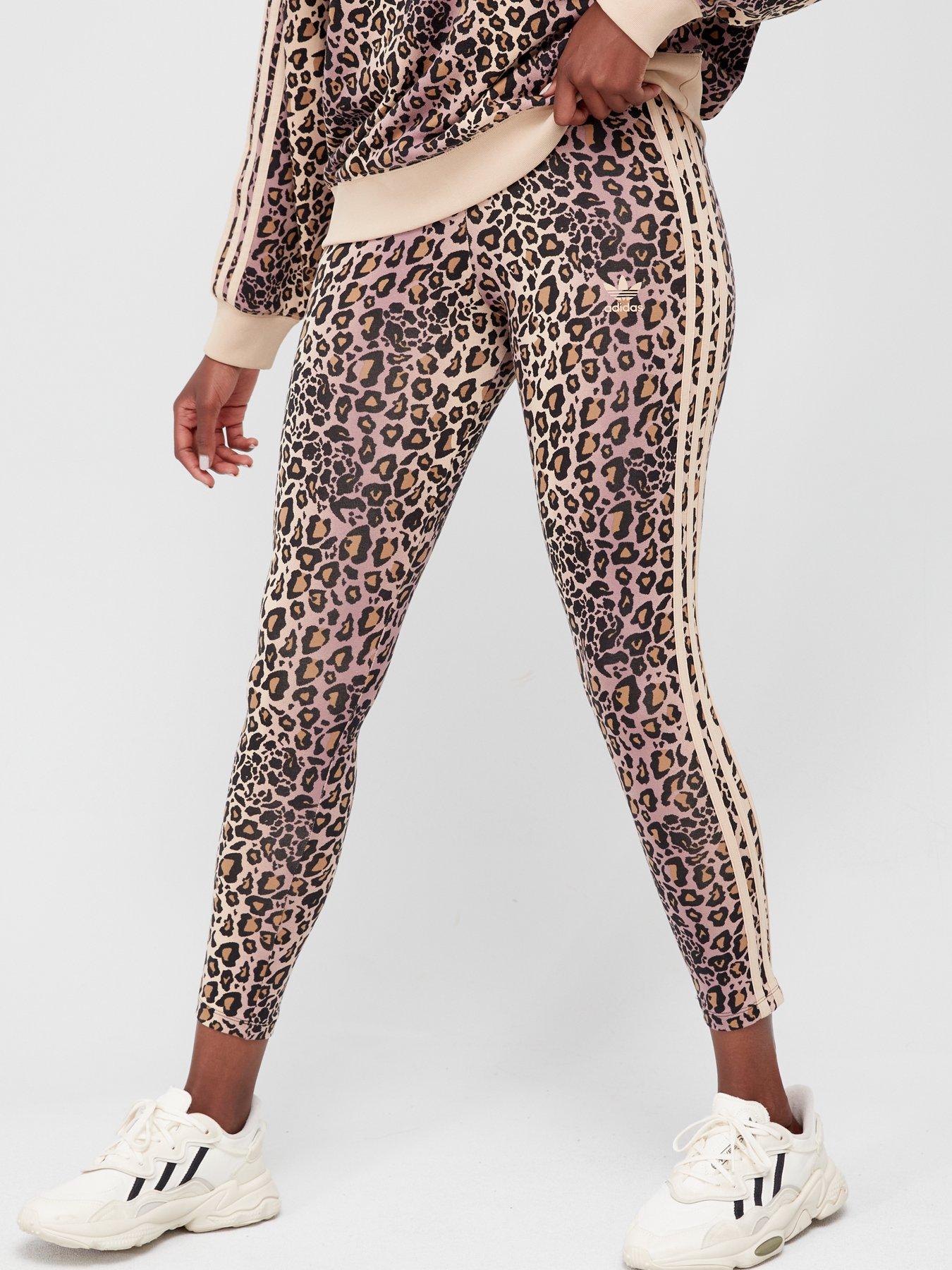 adidas TERREX Multi Allover Print Leggings (Plus Size) - Burgundy