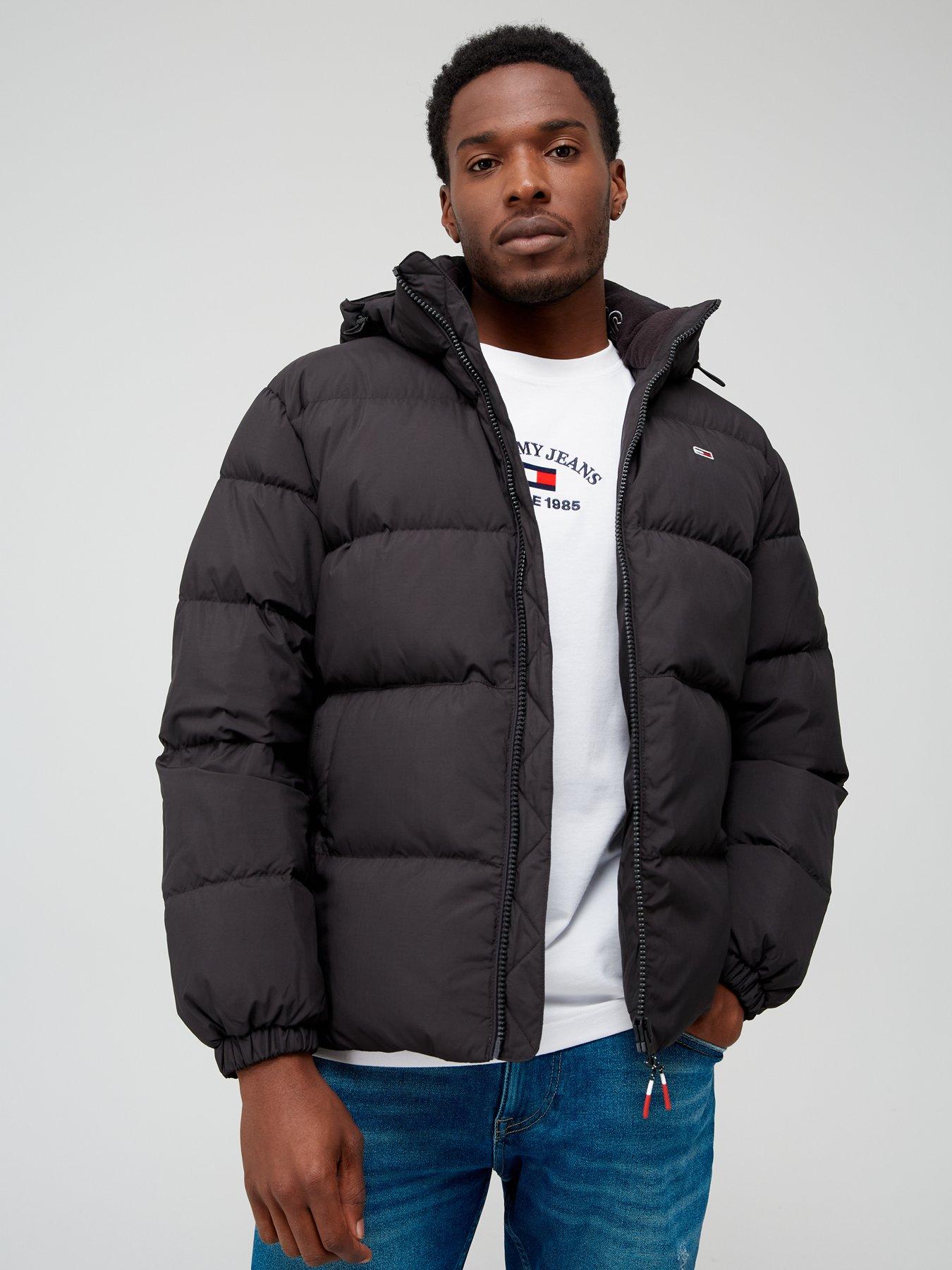 Technical down jacket tommy black sale