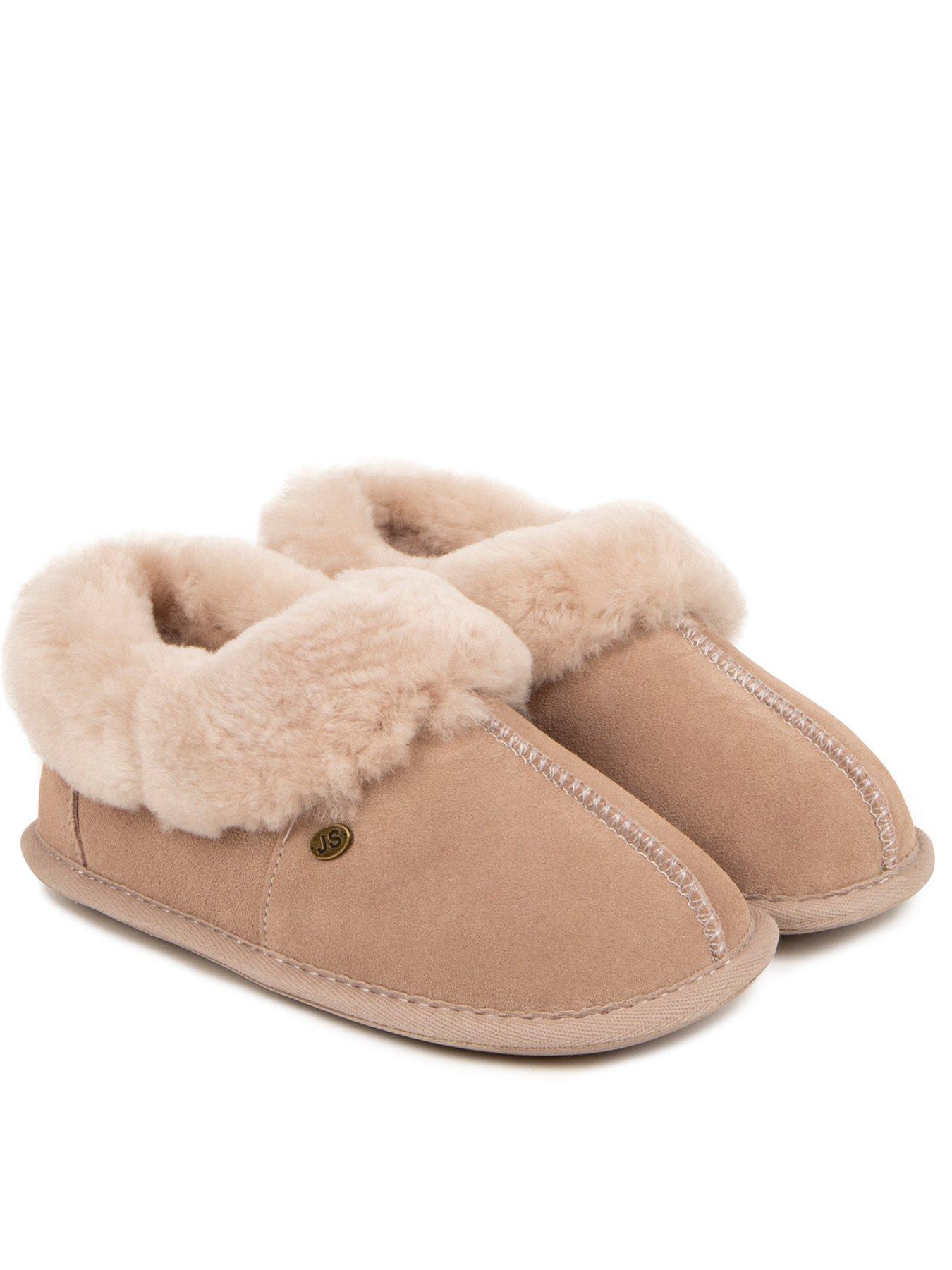 Just Sheepskin Ladies Duchess Sheepskin Slippers Light Brown