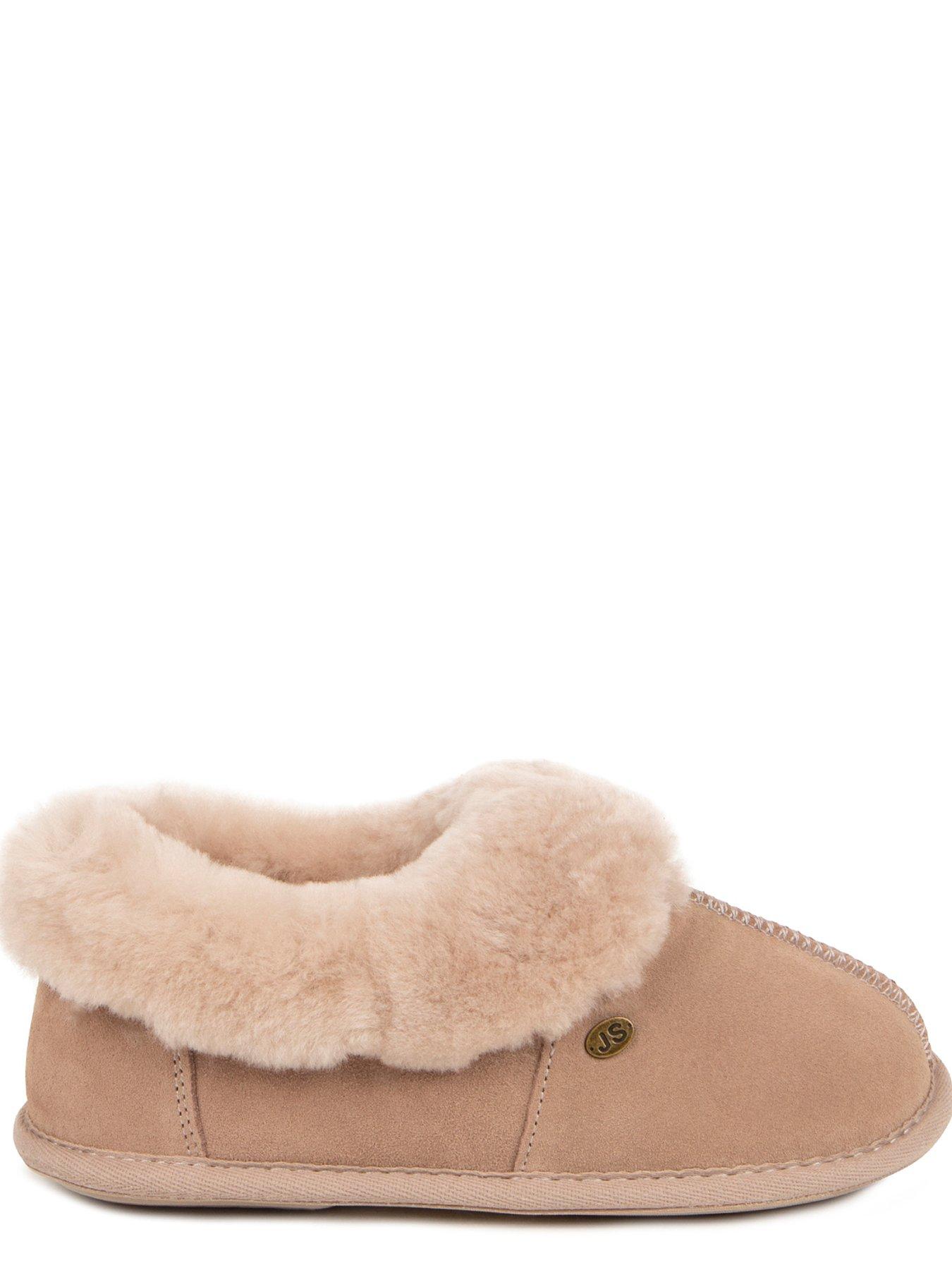 Sheepskin slippers best sale with back