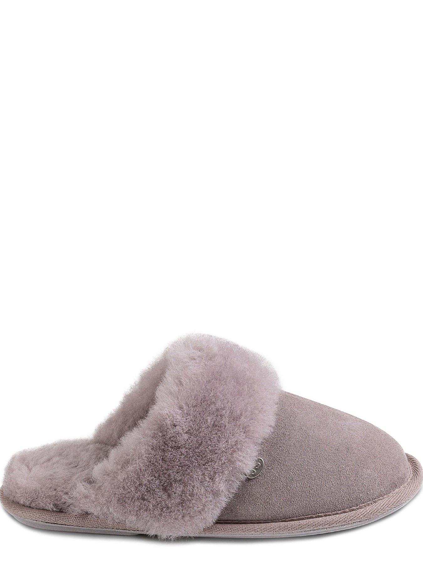  image of just-sheepskin-soft-cuff-sheepskin-mule-dove-white