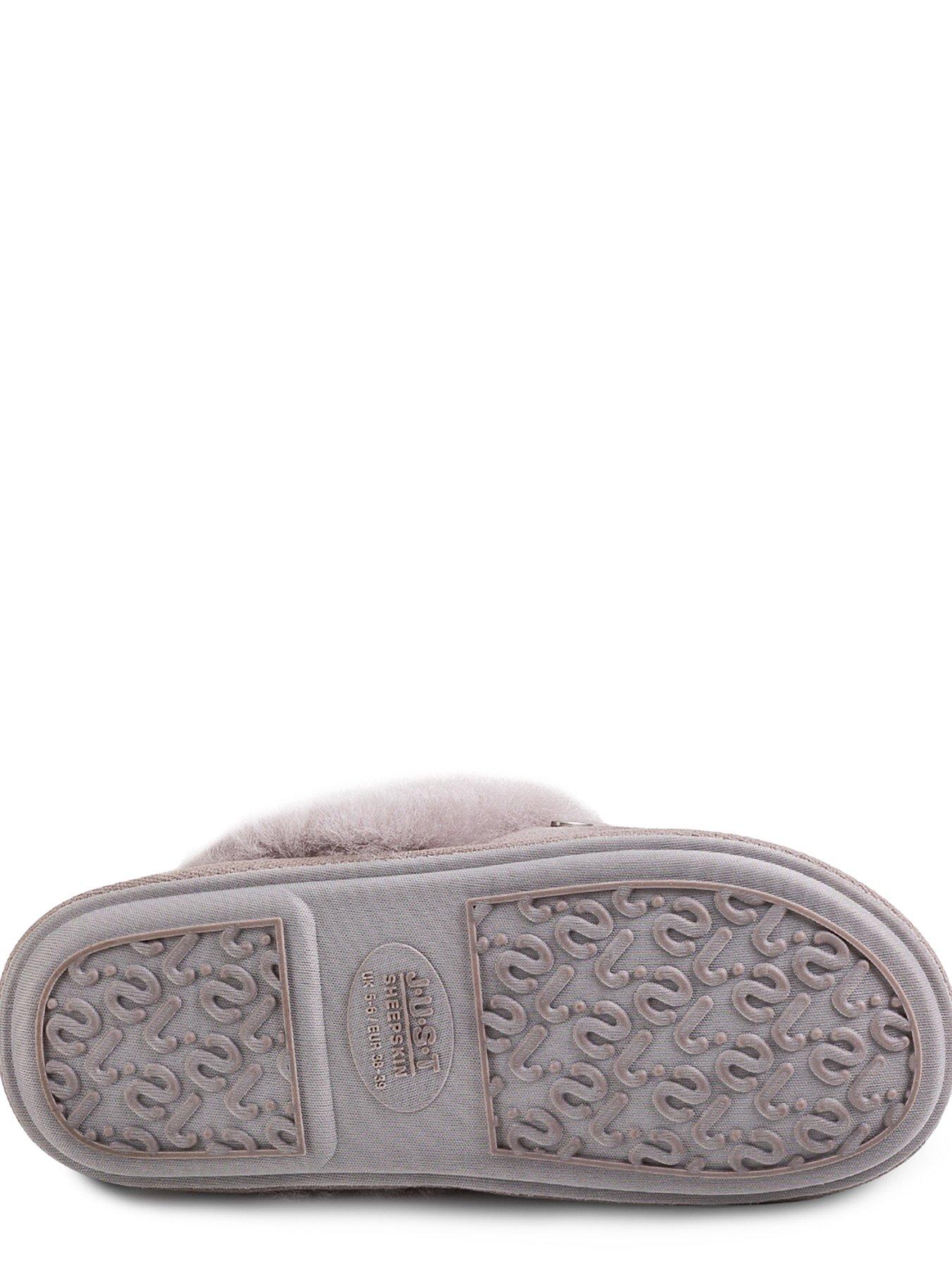  image of just-sheepskin-soft-cuff-sheepskin-mule-dove-white