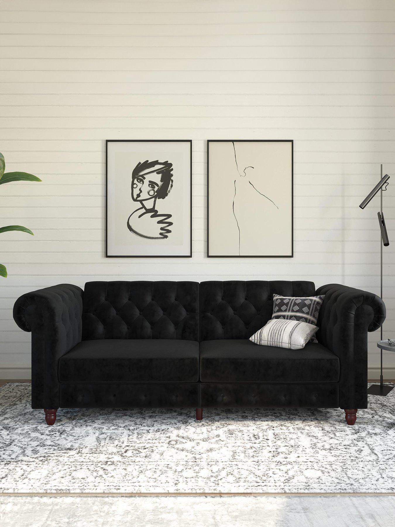  image of very-home-felix-chesterfield-sofa-bed