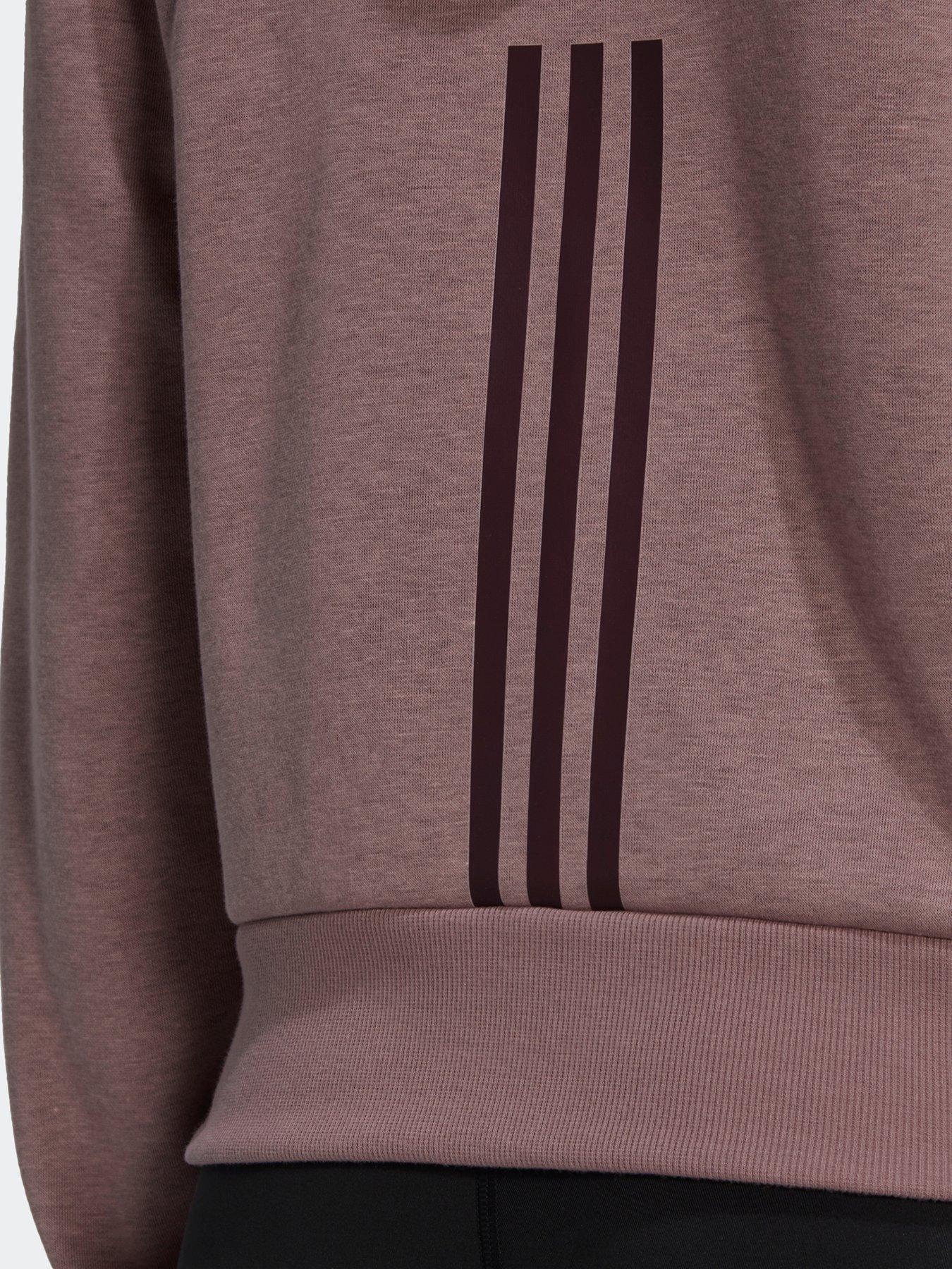  image of adidas-hyperglam-full-zip-hoodie-brown