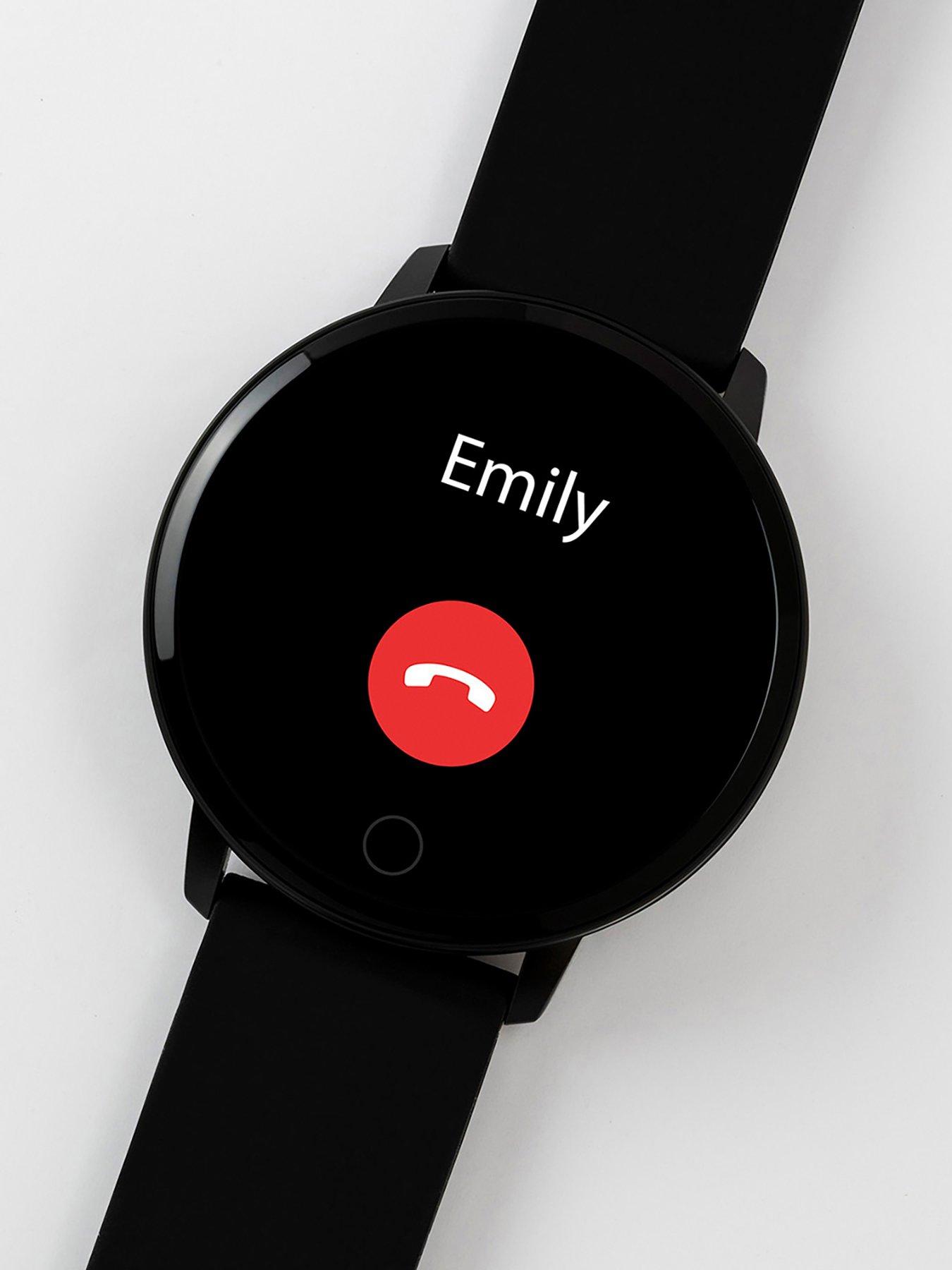  image of reflex-active-series-5-smart-watch-with-heart-rate-monitor-colour-touch-screen-and-black-silicone-strap
