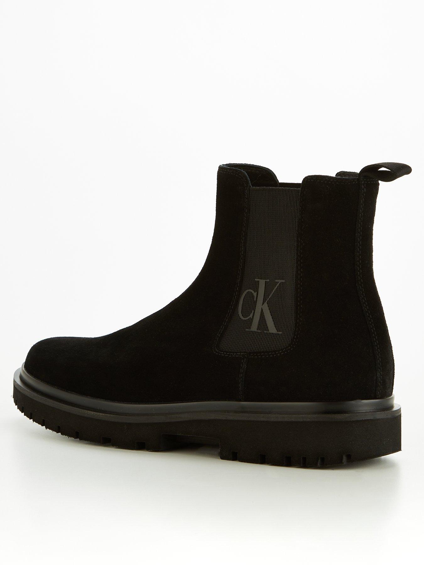 calvin klein lug mid lace up boot
