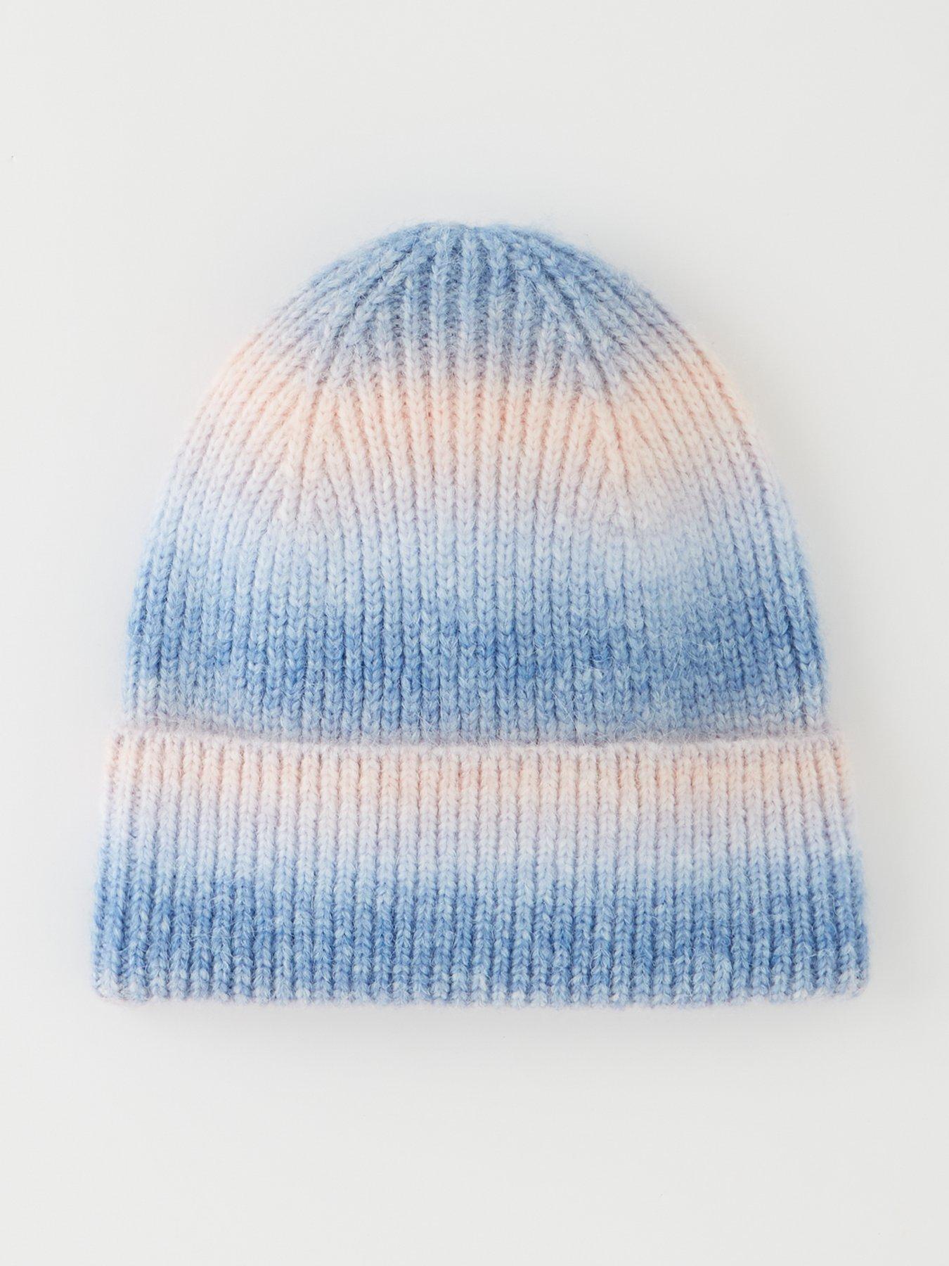 v-by-very-space-dye-knitted-beanie-hat-blue