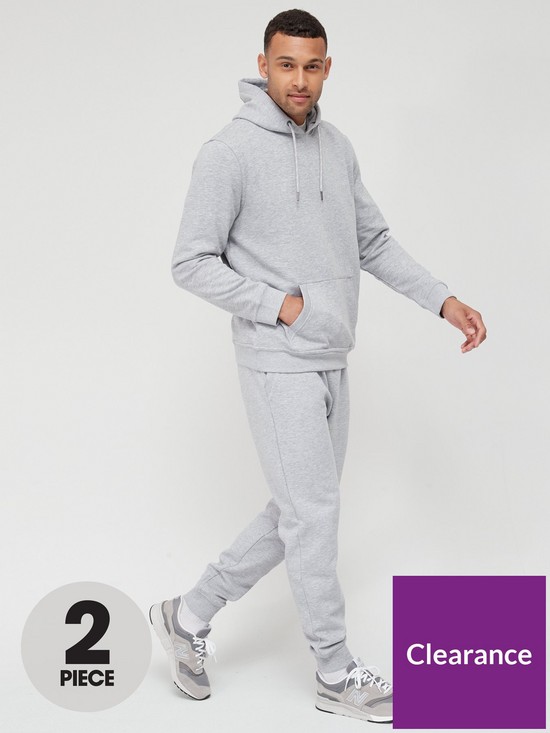 front image of very-man-tracksuit-grey-marl