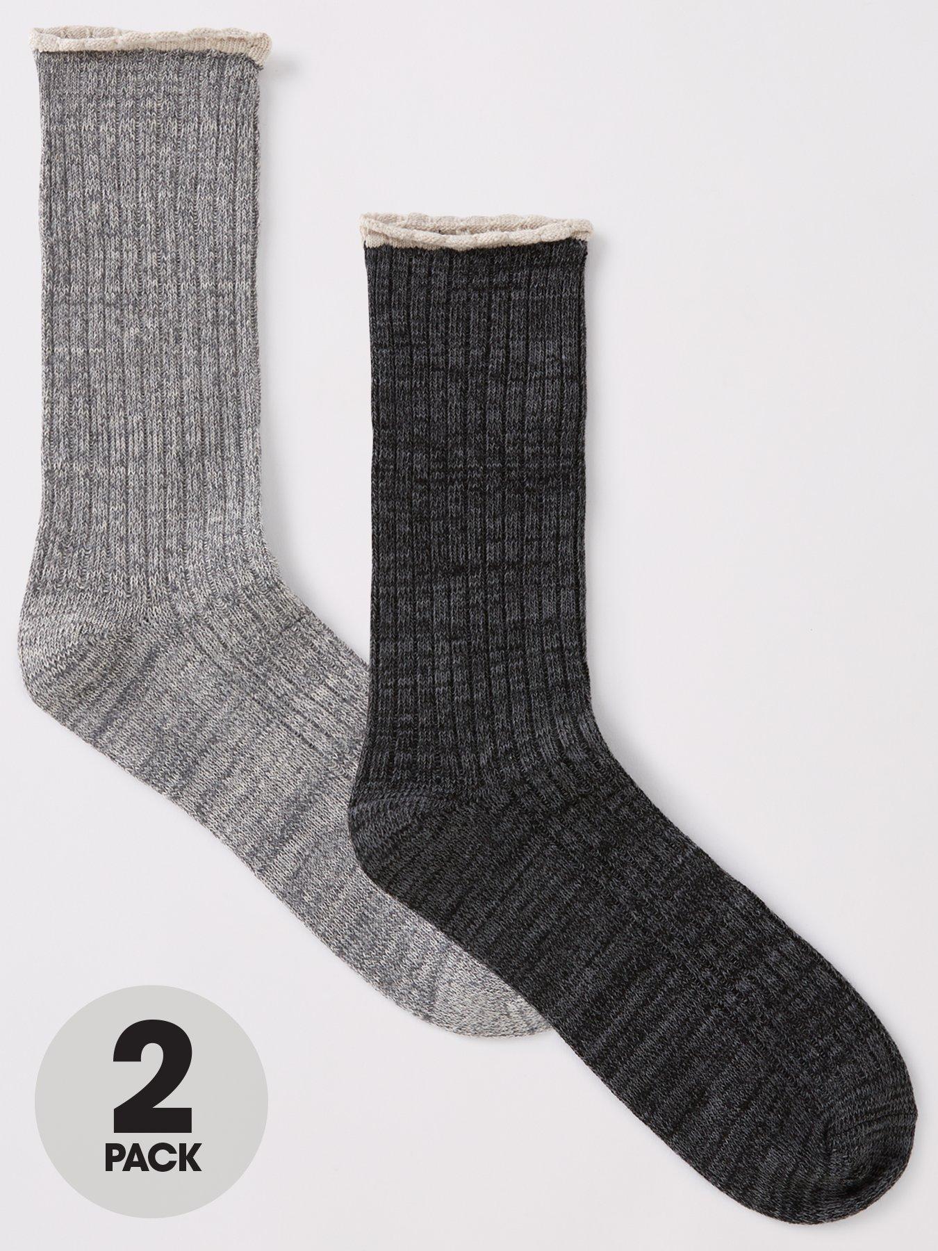 front image of everyday-casual-rib-lounge-sock-2-packnbsp--grey