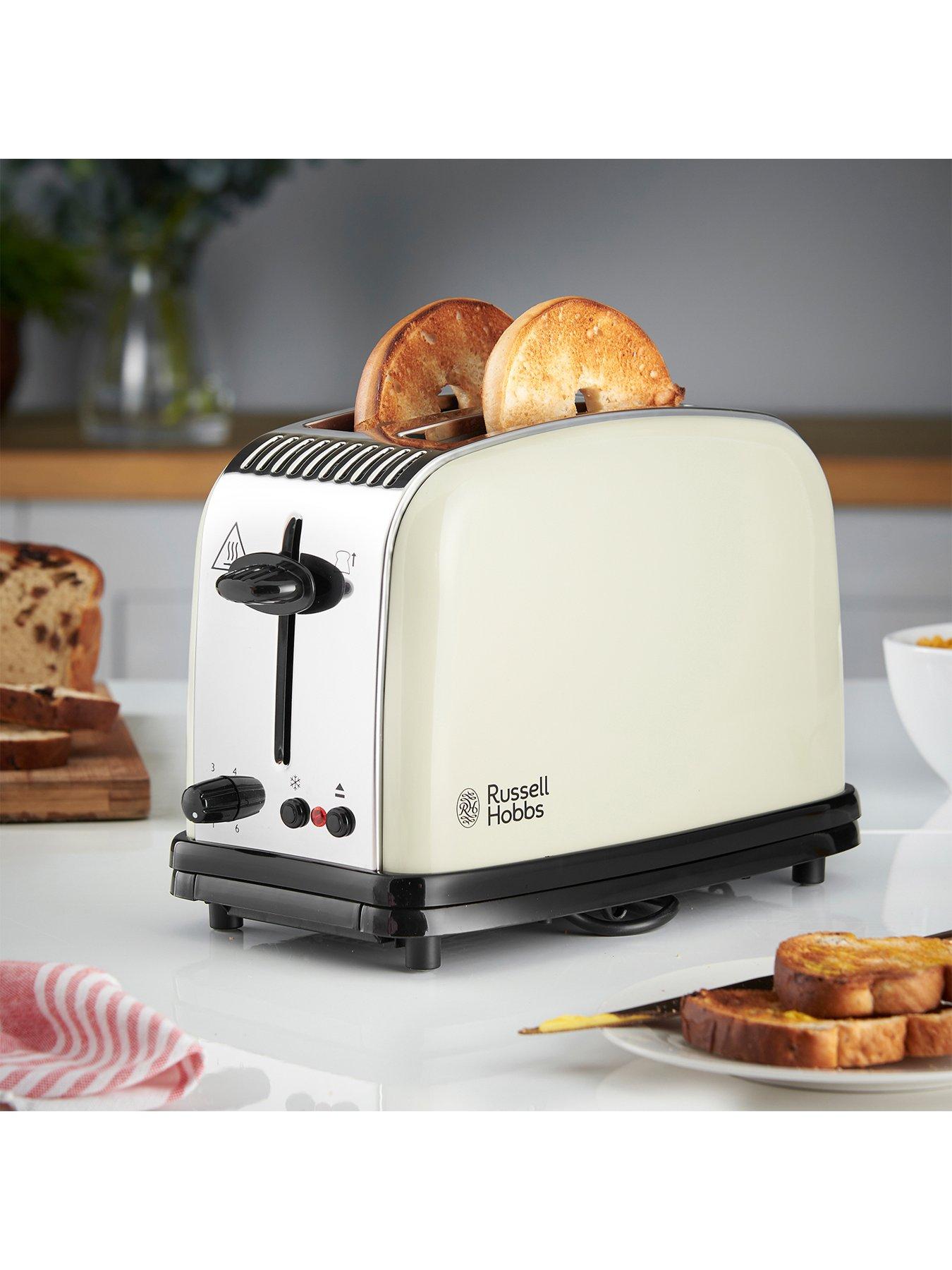  image of russell-hobbs-2-slice-toaster-stainless-steel-cream-liftamplook