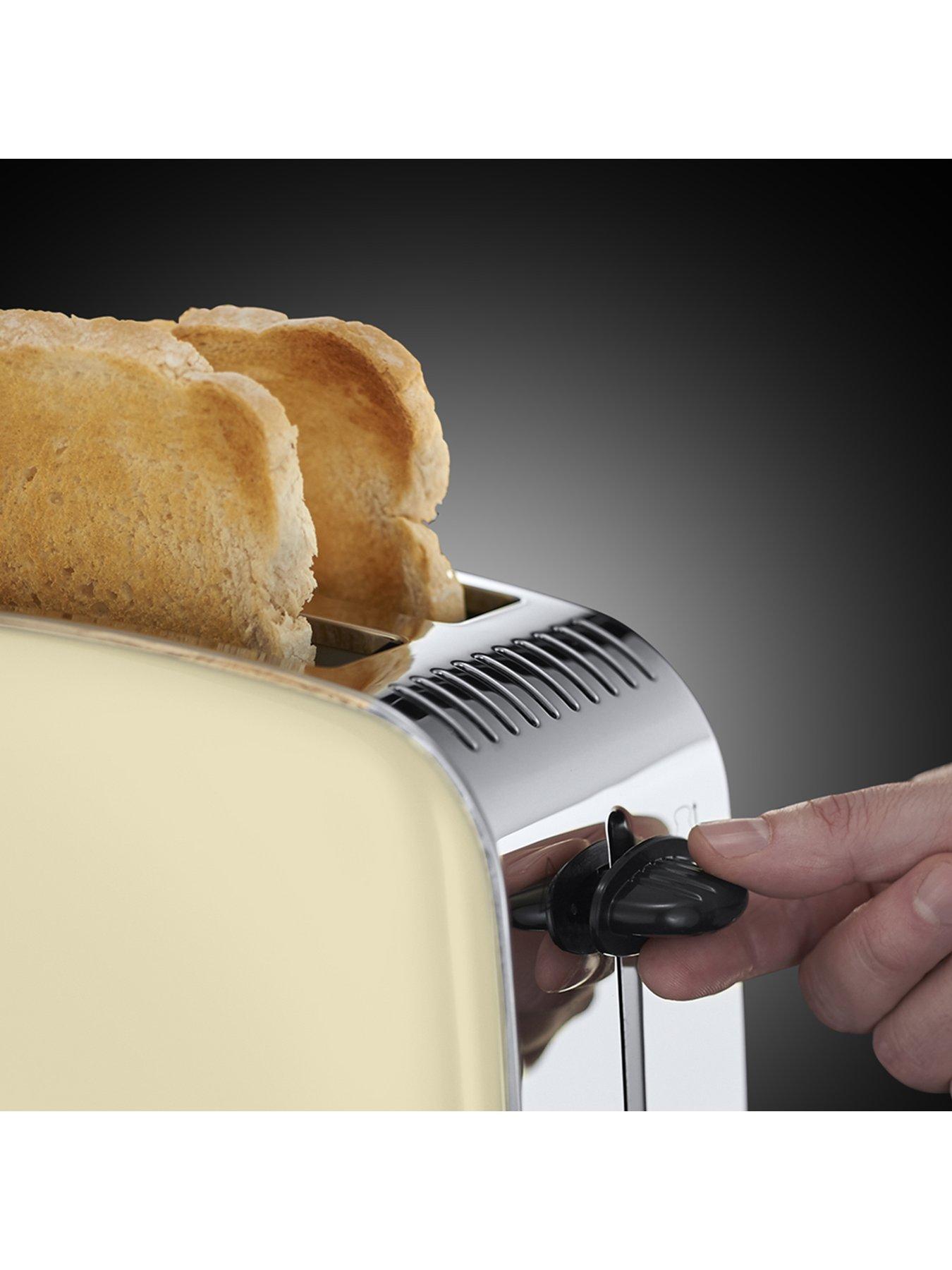  image of russell-hobbs-2-slice-toaster-stainless-steel-cream-liftamplook