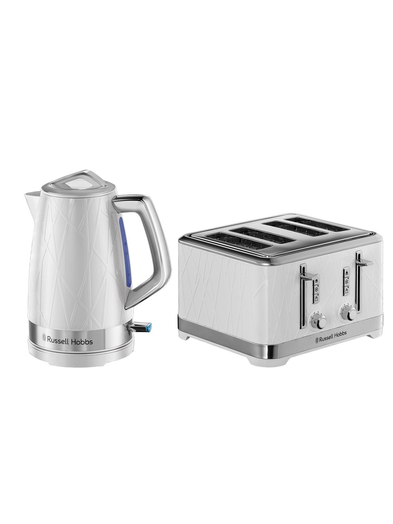 Russell Hobbs Structure Kettle & Toaster Bundle White