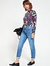  image of everyday-turtle-neck-long-sleeve-top-floral