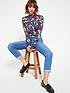  image of everyday-turtle-neck-long-sleeve-top-floral