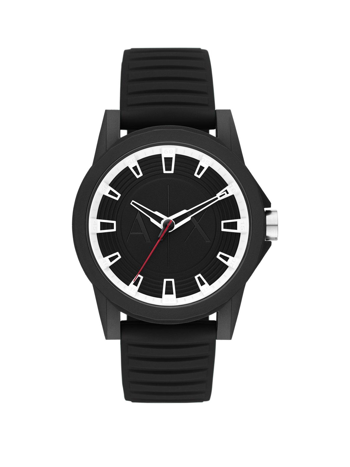 Armani exchange discount mens black watch