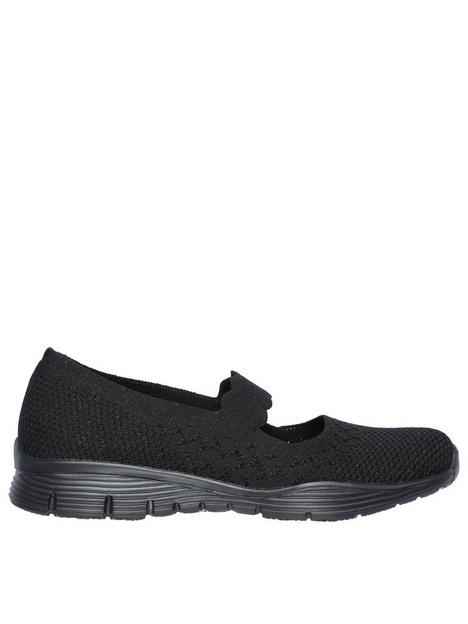 skechers-seager-power-hitter-wide-fit-ballerina-shoes-black