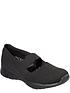  image of skechers-seager-power-hitter-wide-fit-ballerina-shoes-black