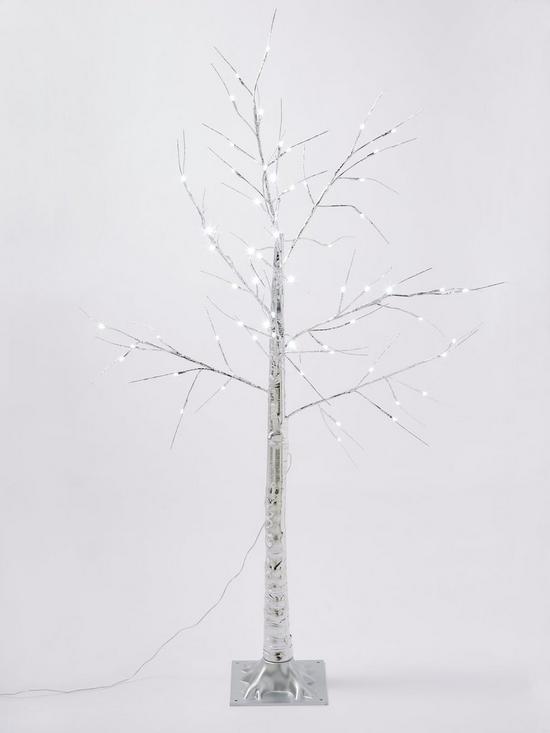 stillFront image of lit-silver-outdoor-christmasnbsptree-5ft