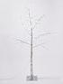  image of lit-silver-outdoor-christmasnbsptree-5ft
