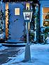  image of 5ft-musical-lednbspsnowing-street-lamp-outdoor-christmas-music