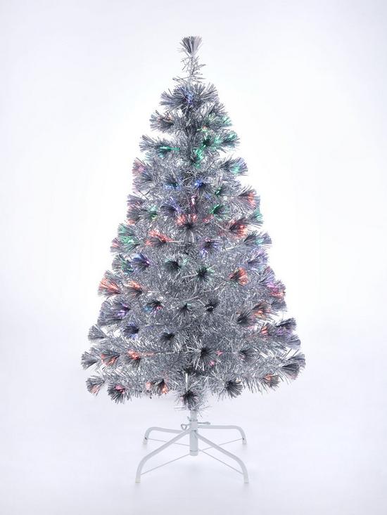 front image of silver-fibre-optic-christmas-tree-4ft